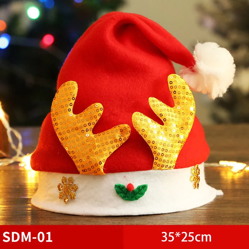 2023 New Design High quality/High cost performance  LED Light Christmas Hat Children Hat Factory Supply