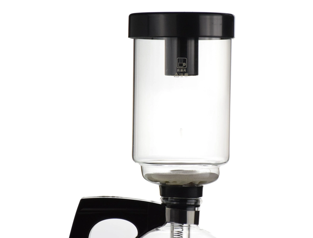 Ecoocffee 220V 300ml Schwarz Farbe elektrische Siphon Kaffeemaschine Glas Kaffeemaschine Und Wasserkocher Dt01