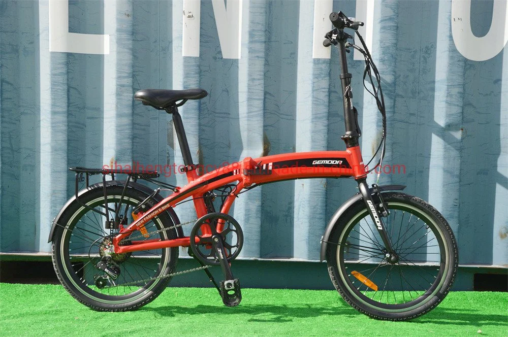 Bicicleta eléctrica plegable 36V 250W 20inch estructura de aleación con 7 Velocidad