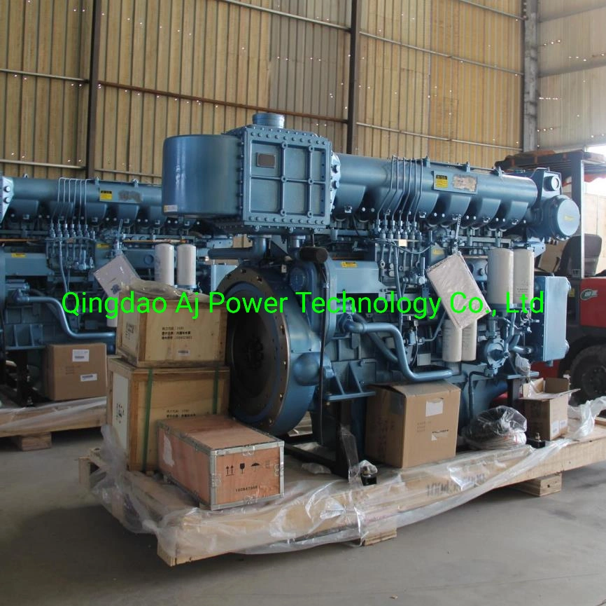 Hot Sales Weichai 250HP Marine Diesel Engine with Six Cylinder Water Cooled