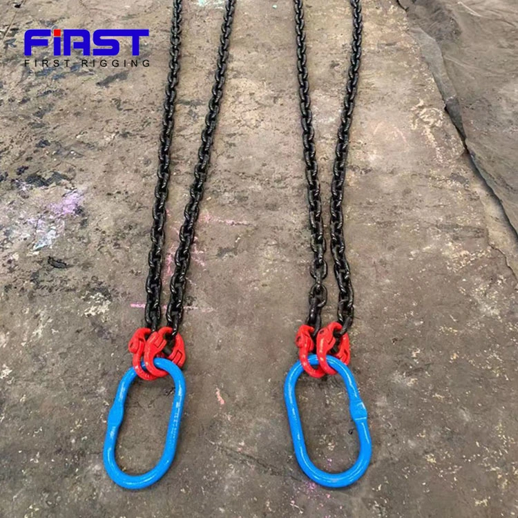 Rigging G80 Lifting Chain Slings Eye Self-Locking Hook for Ocean Engineering