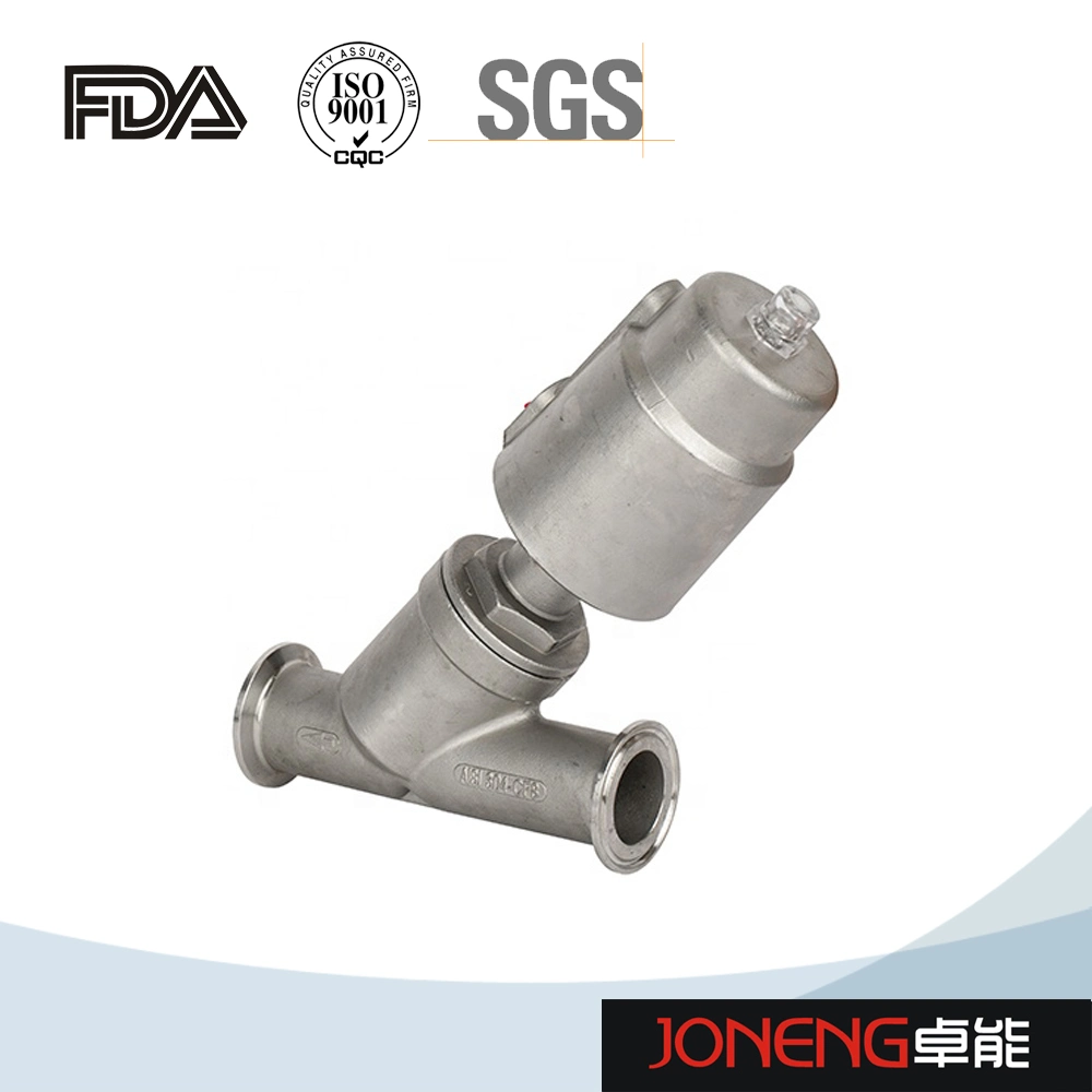 Stainless Steel Two Way Piston Operated Femaled Air Control Angle Seat Valve