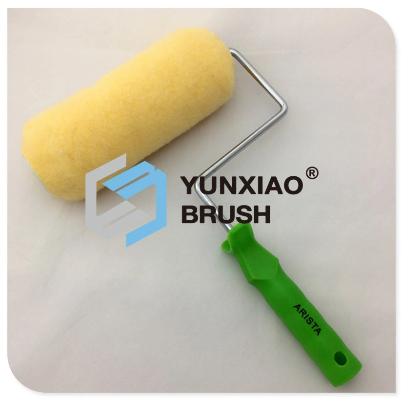 Yellow Acrylic Paint Roller Brush Hand Tool Hardware