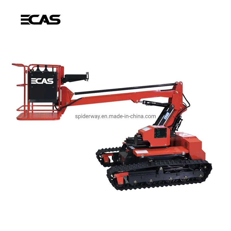 Crawler Type Rough Terrain Cherry Picker Powered All Electric AC /DC Battery Articulated Boom Lift