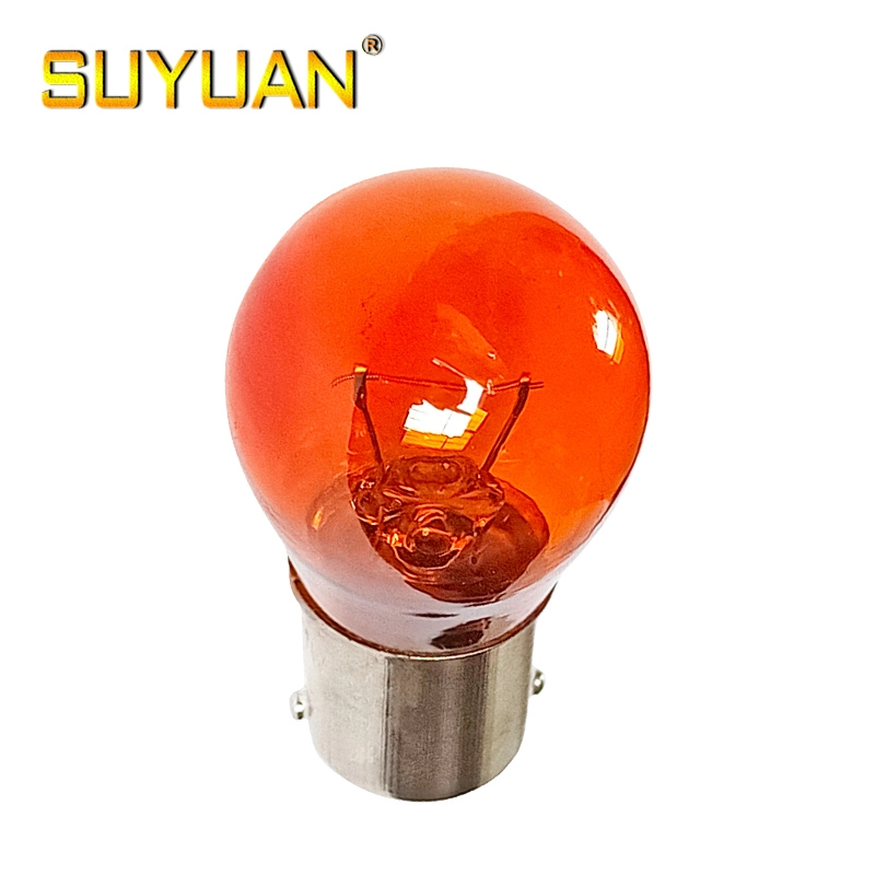 Amber Color Light P21W 12V21W S25 Halogen Auto Bulb for Vehicle Turn Light