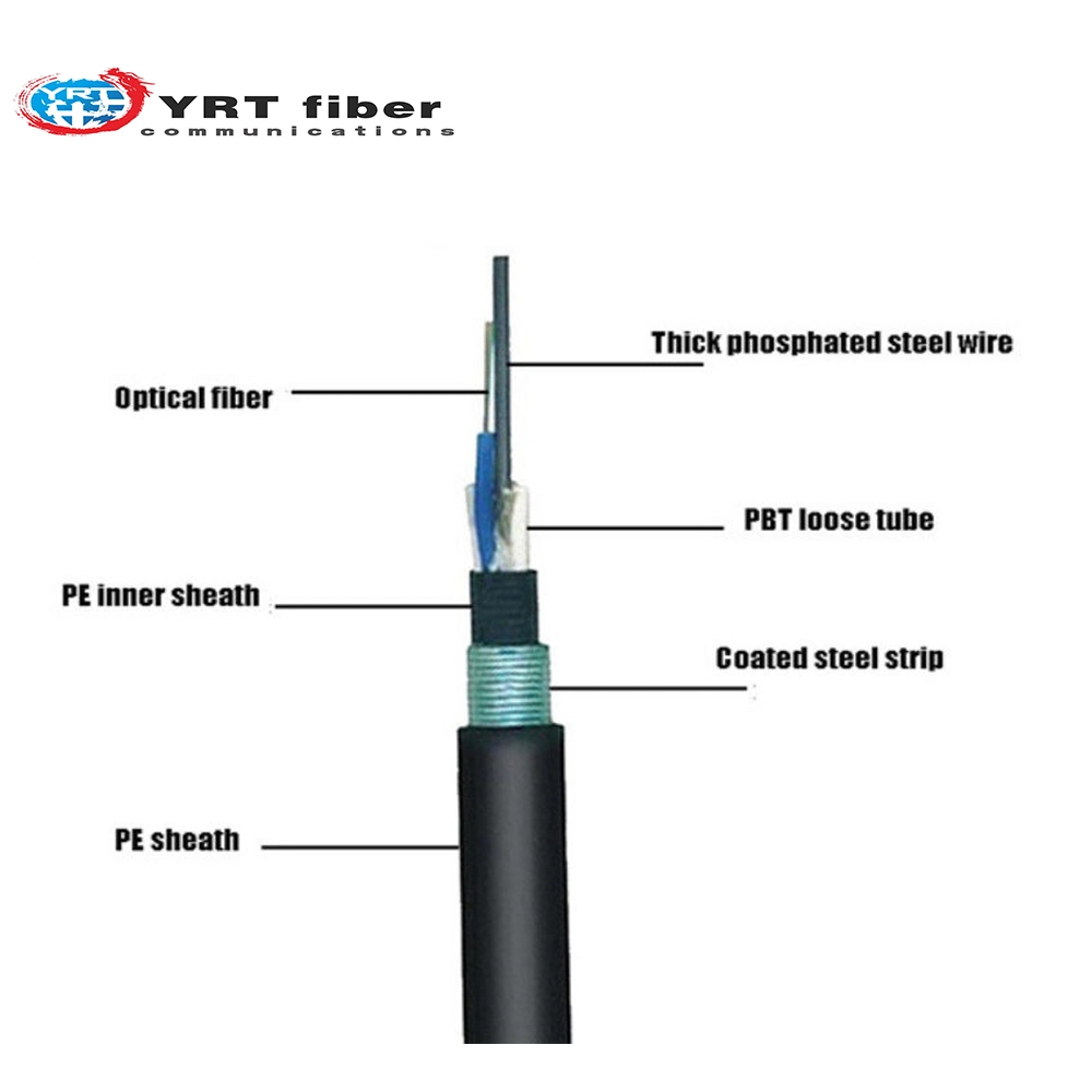 GYTY53 8-Core Low-Smoke and Halogen-Free Raw Material Processing Flame-Retardant Optical Cable