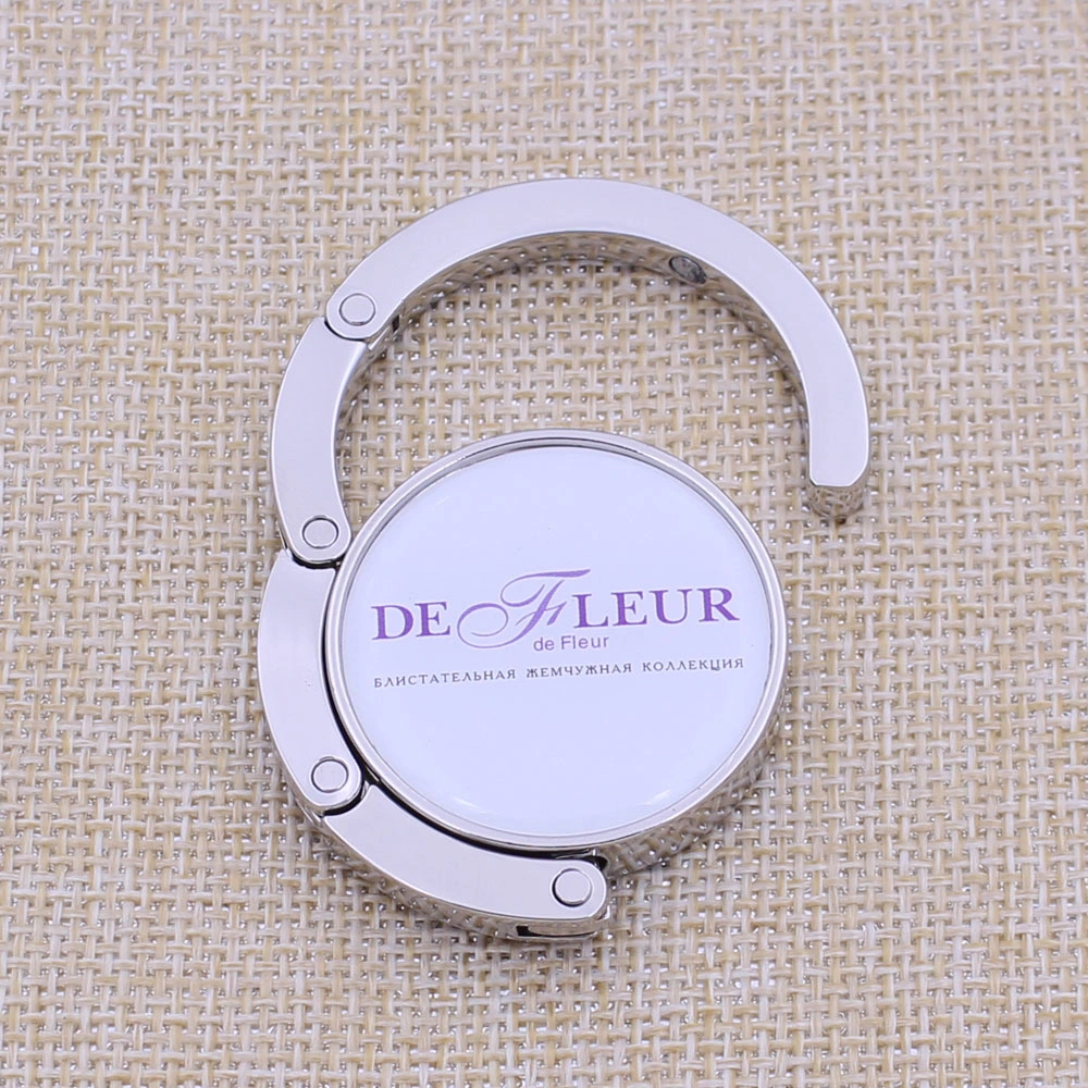 Printing Epoxy Logo Purse Hook with High quality/High cost performance Bag Hook Wholesale/Supplier Sale