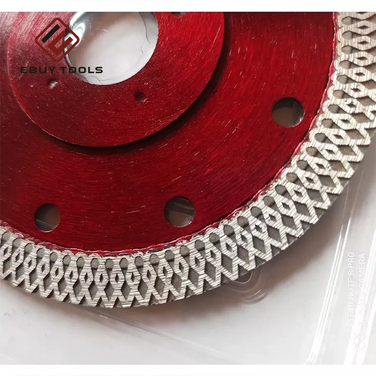 105/115/125/150/180/230mm X-Shaped Mesh Turbo Segments Diamond Sintered Saw Blade Disc for Cutting Tile Ceramic