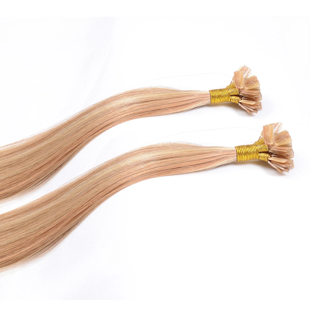 Double Drawn Human Remy Hair Flat Keratin Tip Hair European Human Hair Keratin Hair Extensions Bondings Hair