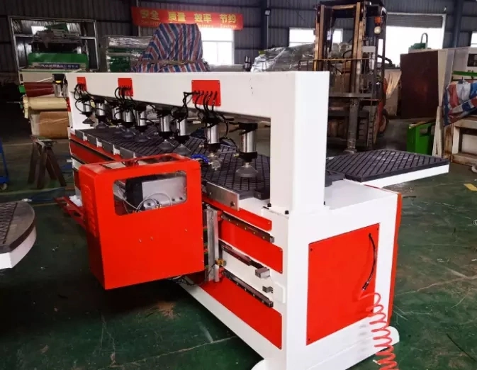 Jinan Factory High quality/High cost performance  CNC Wood Side Hole Boring Drilling Machine for Nesting Wood Furniture