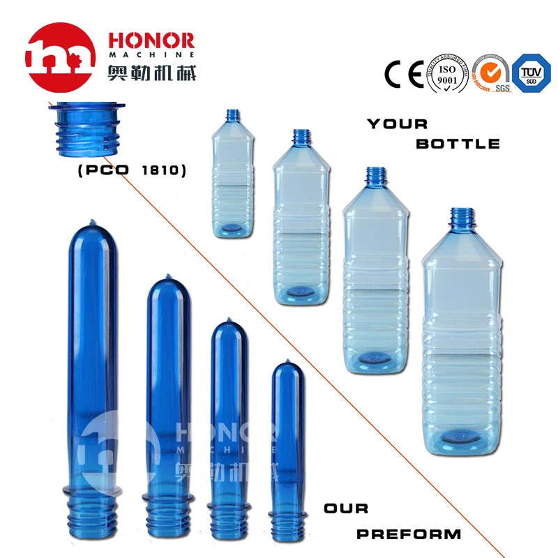 Different Sizes and Colours Bottle Preforms and Caps