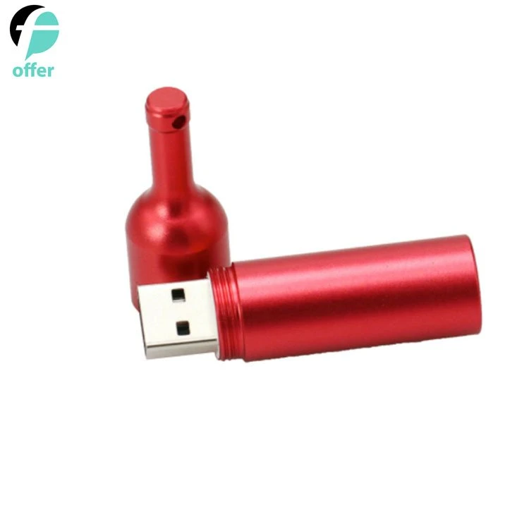 16GB garrafa de vinho moldada USB 3.0 Unidade Flash