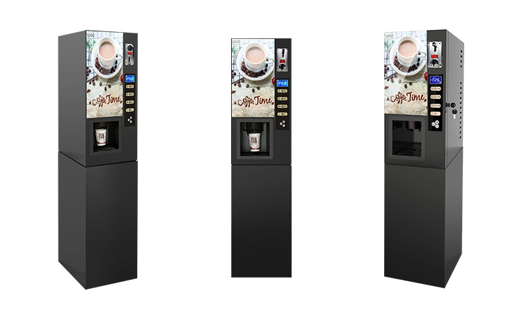 GS Automatic High quality/High cost performance Coffee Maker 3 Different Kinds Automatic Coin Operated Mini Instant Powder Tea Milk Coffee Vending Machine Factory