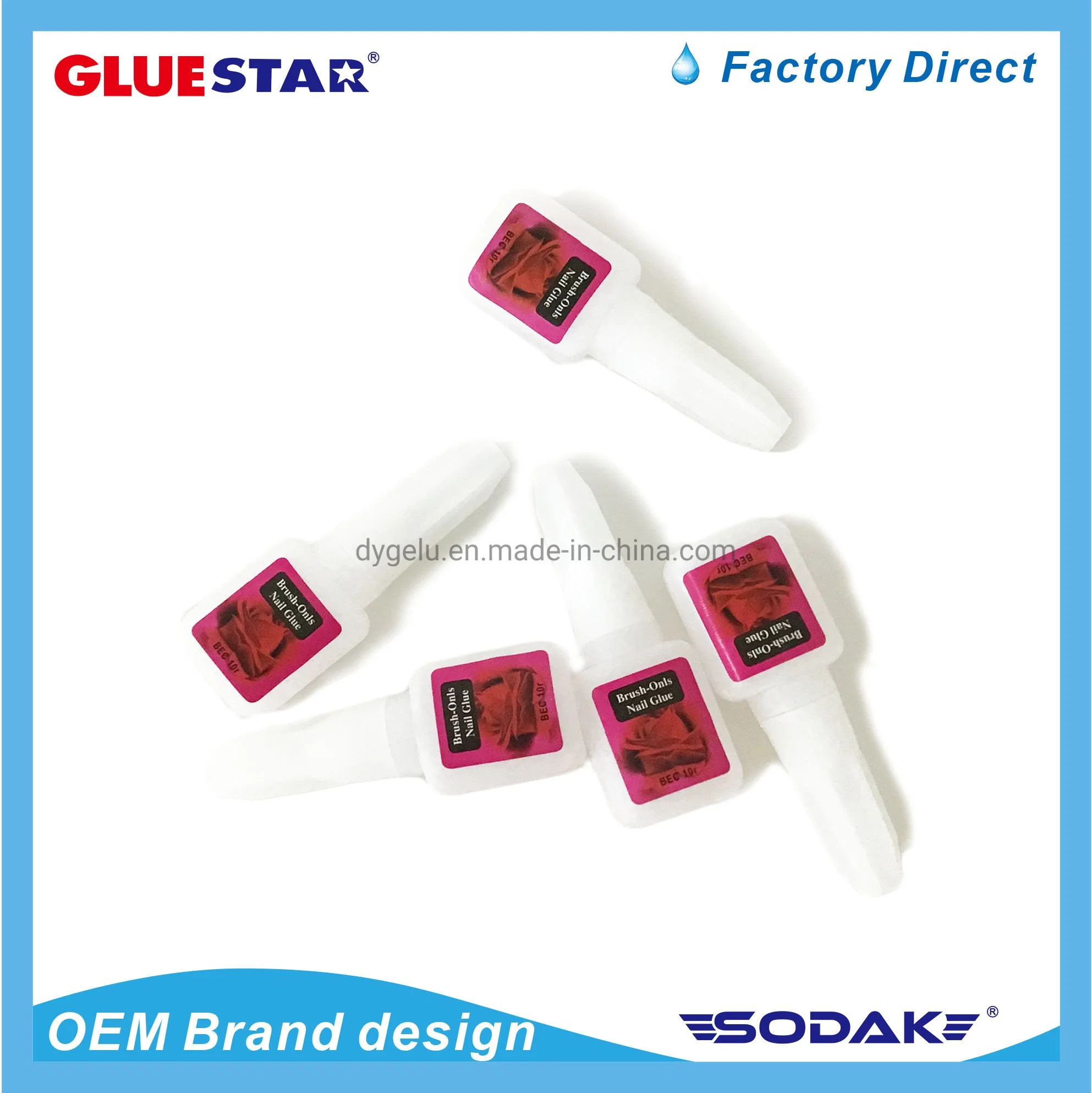 Fake Soft Nails Tips Press on Acrylic Nails UV Gel Nail Glue