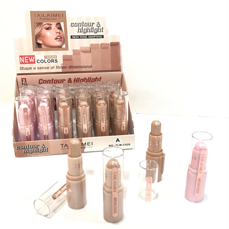 Tlm OEM ODM New Colors 3D Face Even Makeup Contour & Highlight Concealer Marker Facial Make up Highlighter Contour Stick Private Label