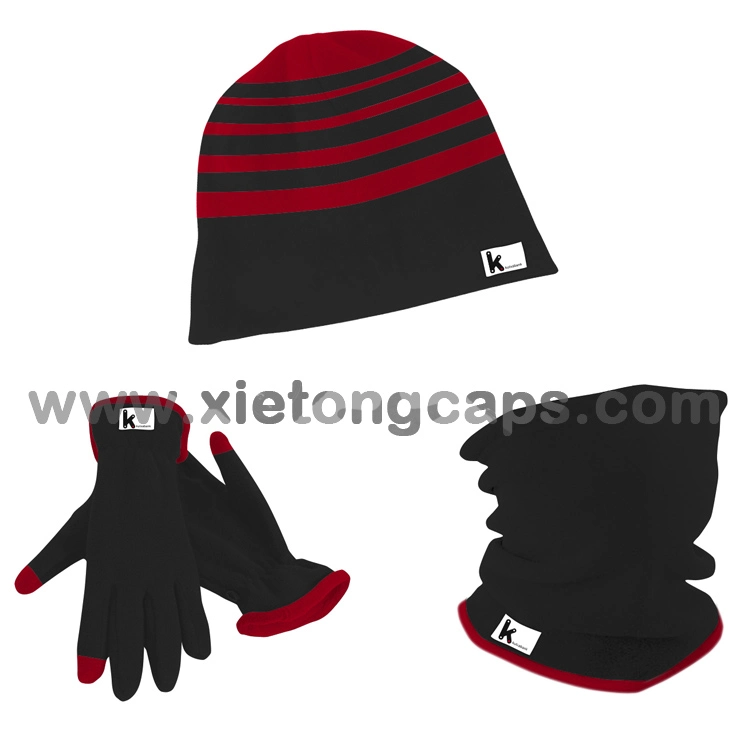 New Navy Fleece Hat, Scarf and Glove Set (JRG151)