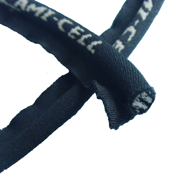 Customized Fashion 10 mm Metallic Piping Ribbon Black and Silver Rope for Clothing