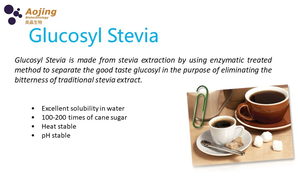 Sugar Free Health Food Additive Plant Extract Glucosyl Stevia