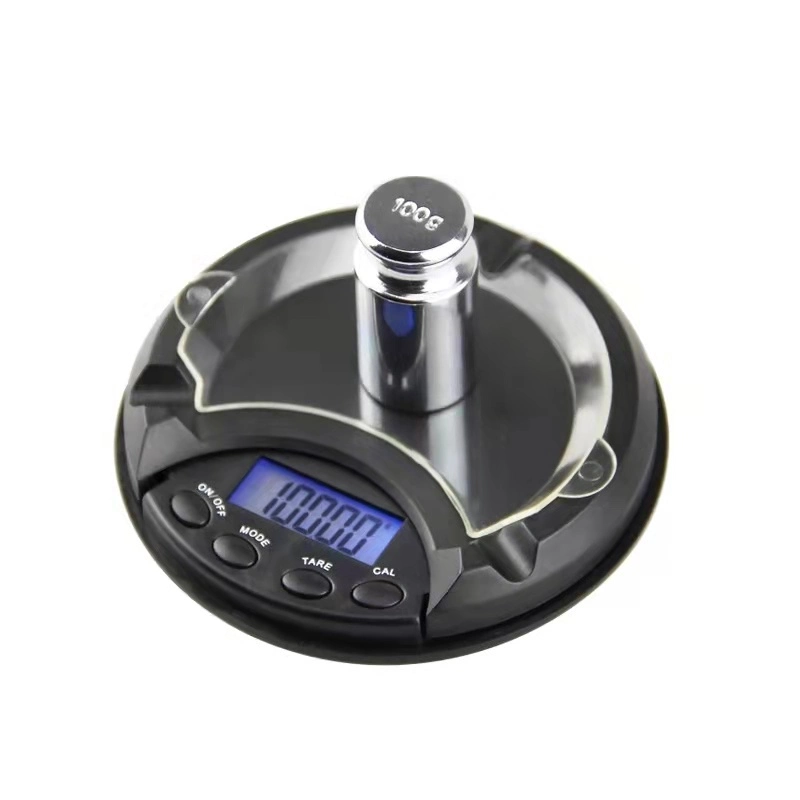 Ashtray Shaped Pocket Scale jewelry Scale with Protective Cover 500g