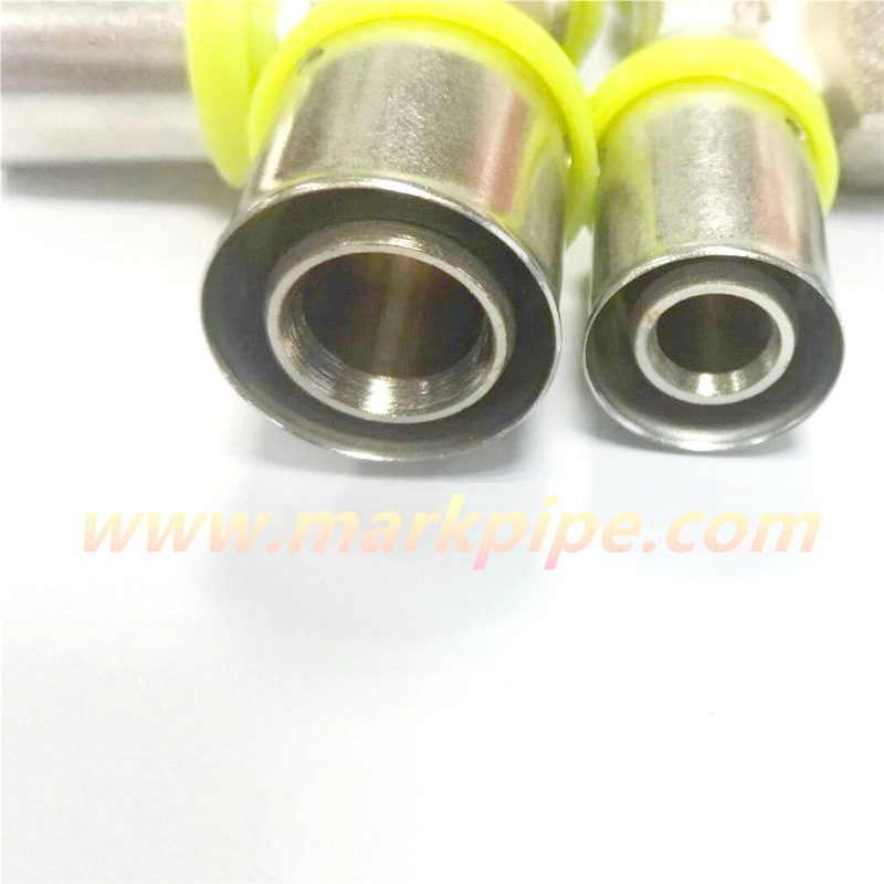 16X1/2" geschmiedete Messing Pressrohrfittings Gasfittings für PE Al PE Pex Al Pex Rohrsystem OEM Factory