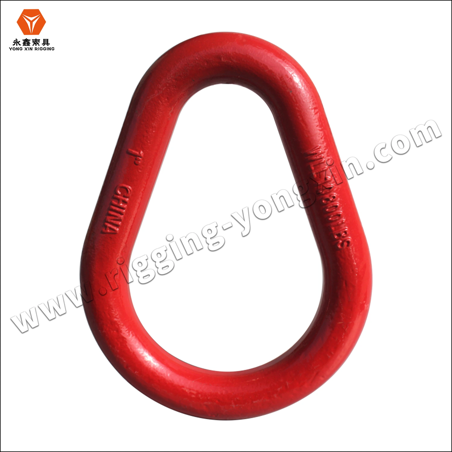 Manufacturer Direct Weld and Weldless Alloy Steel Forged Pear Shape Master Lifting Link for Chain