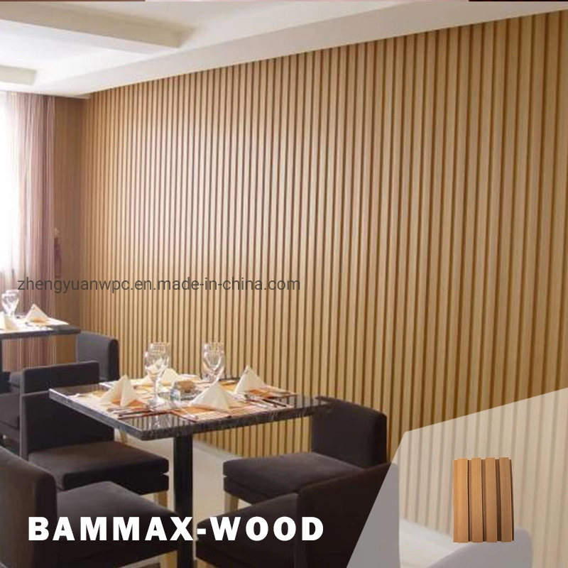 Flame Free Interior WPC Cladding/Ceiling Panel Wood Plastic Composite Fluted Wall Panel