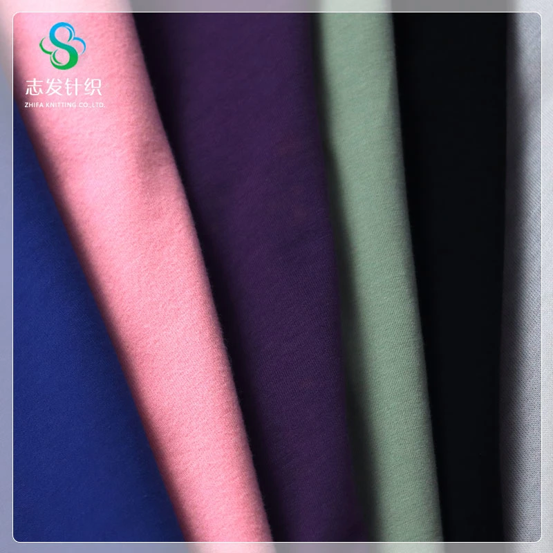 Großhandel/Lieferant Custom 100% reine Baumwolle Stoff für Kleidung T-Shirt Kleid Hochwertige Single Jersey-Baumwolle