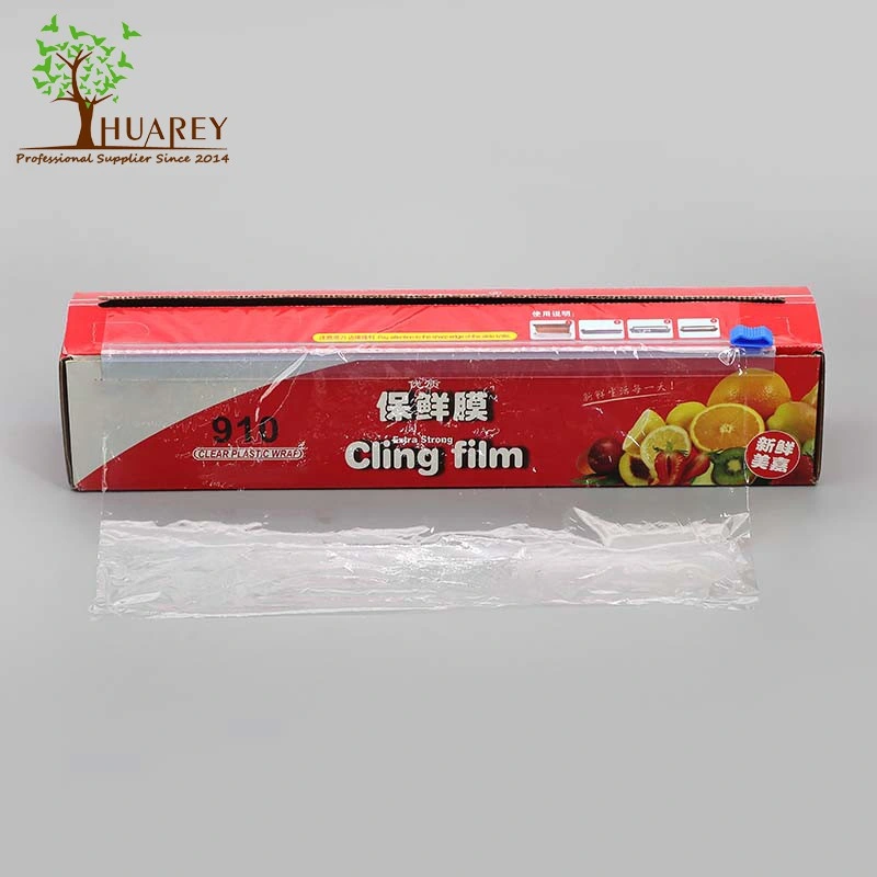 Customized Plasitc Wrapping film Perforated Stretch PE Cling Film for Food Packaging