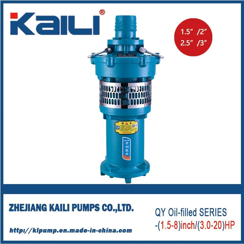 4&prime; Outlet QY Oil-Filled Submersible Pump Clean Water Pump(single stage)