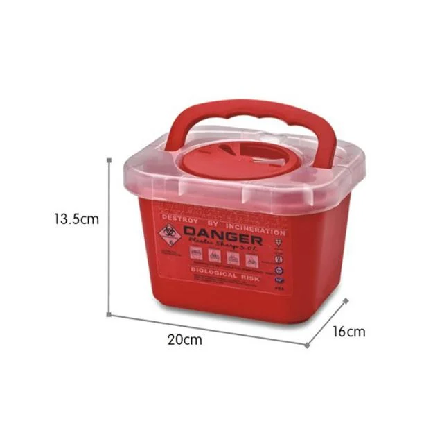 Hot Sale 0.7L Medical Disposable Sharp Container Box Waste Container