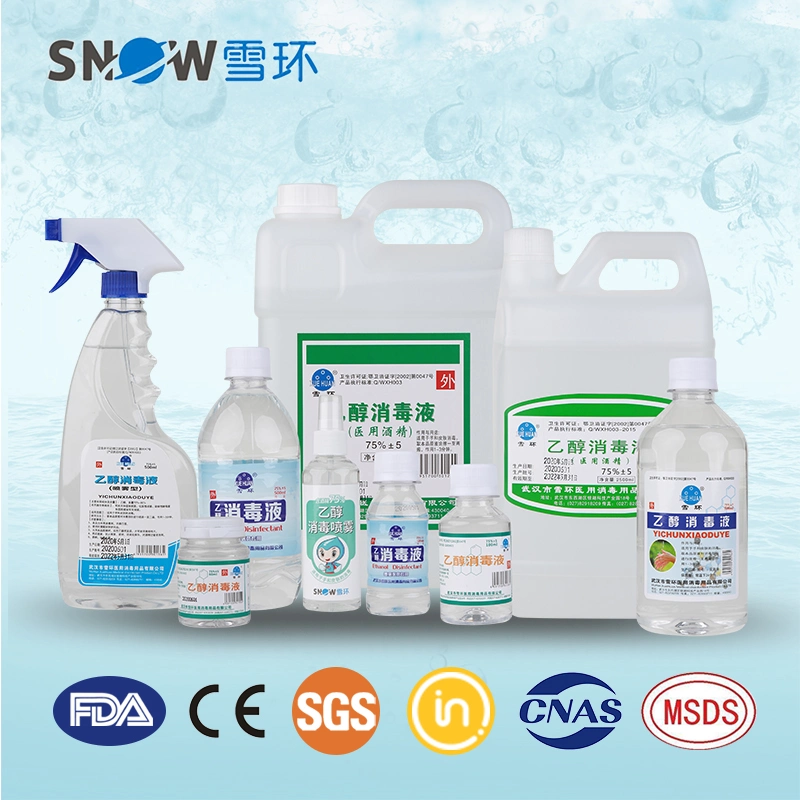 OEM Manufacturer Stock Antibacterial 70% Ethanol Disinfectant Liquid