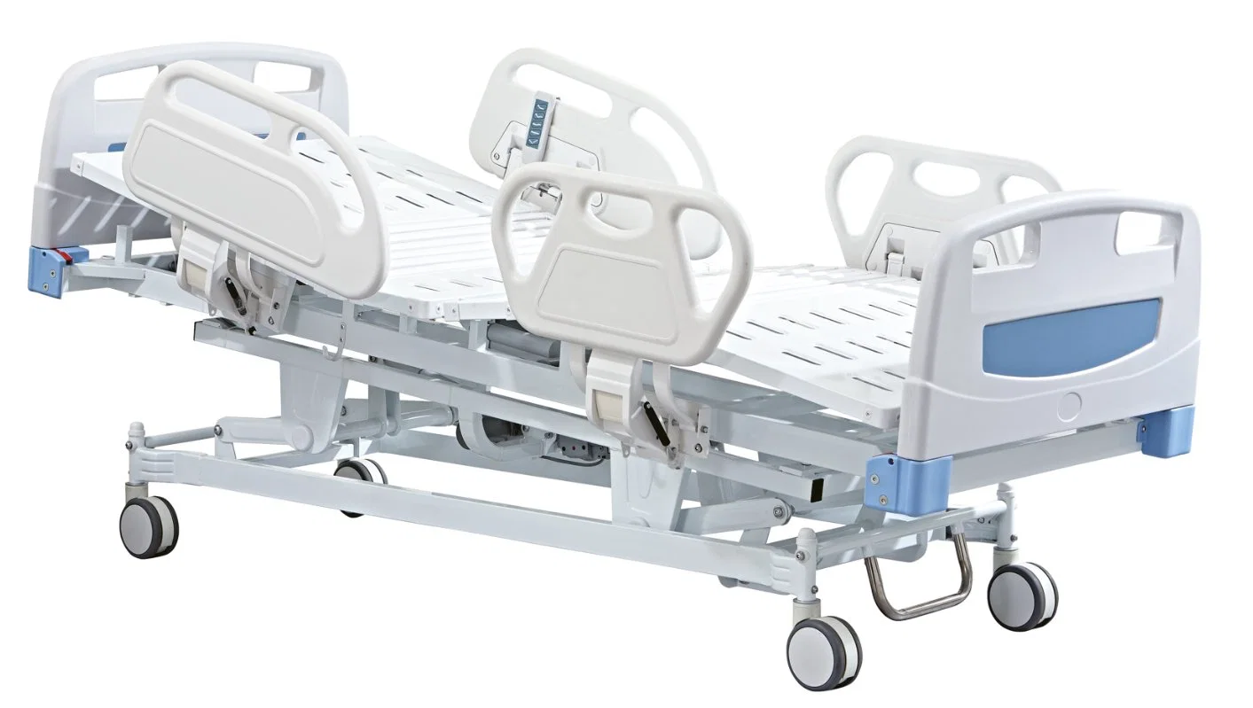 Medical Furniture Adjustable Mobile 3 Function ICU Hospital Electric Care Bed