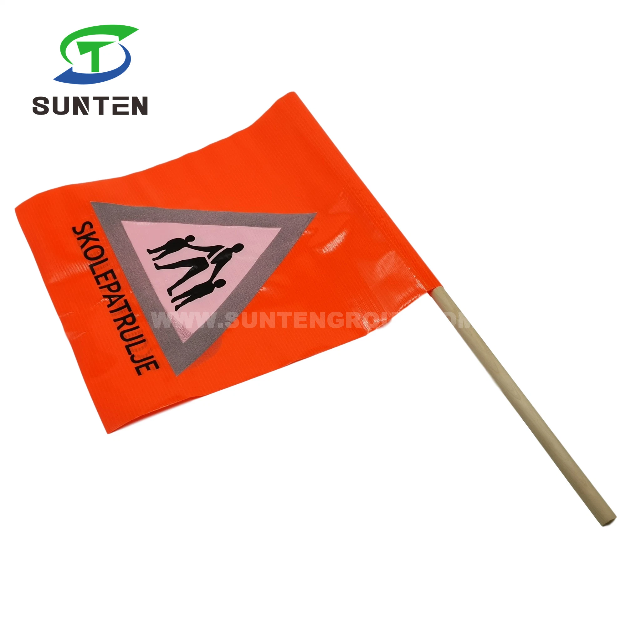 EU Standard Traffic Road/Street Safety Warning Anti-UV/Waterproof PVC/Polyester/Nylon/Plastic Reflective/Fluorescent Color Square/Triangle Line