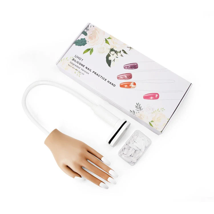 Practical Realistic Nail Trainer Practice Hand Manicure Training Finger