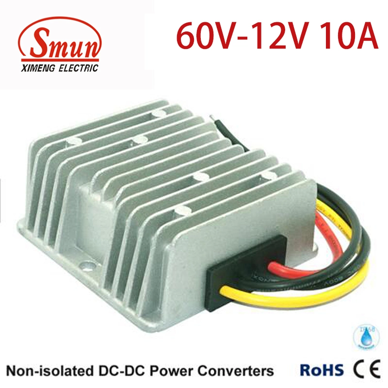 Waterproof Non-Isolated 60VDC-12VDC 10A 120W Power DC-DC Converter