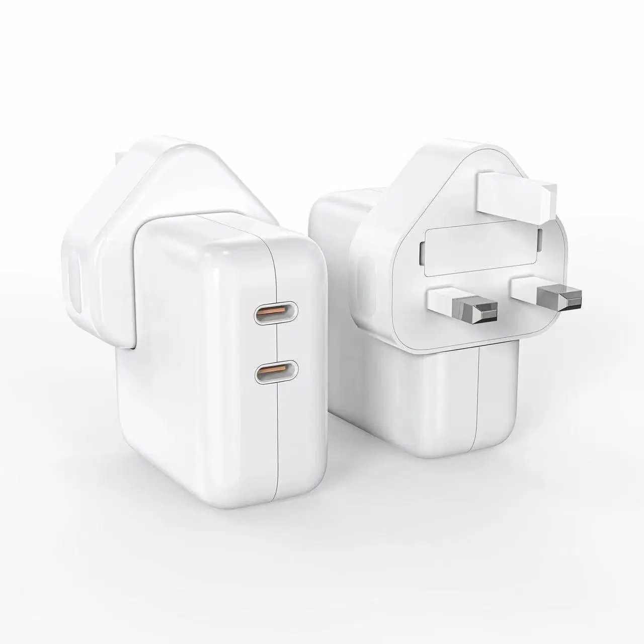 Mobiltelefon Schnellladegerät A2676 UK 3 Pin Stecker Dual USB-C-Port 35W-Netzteil