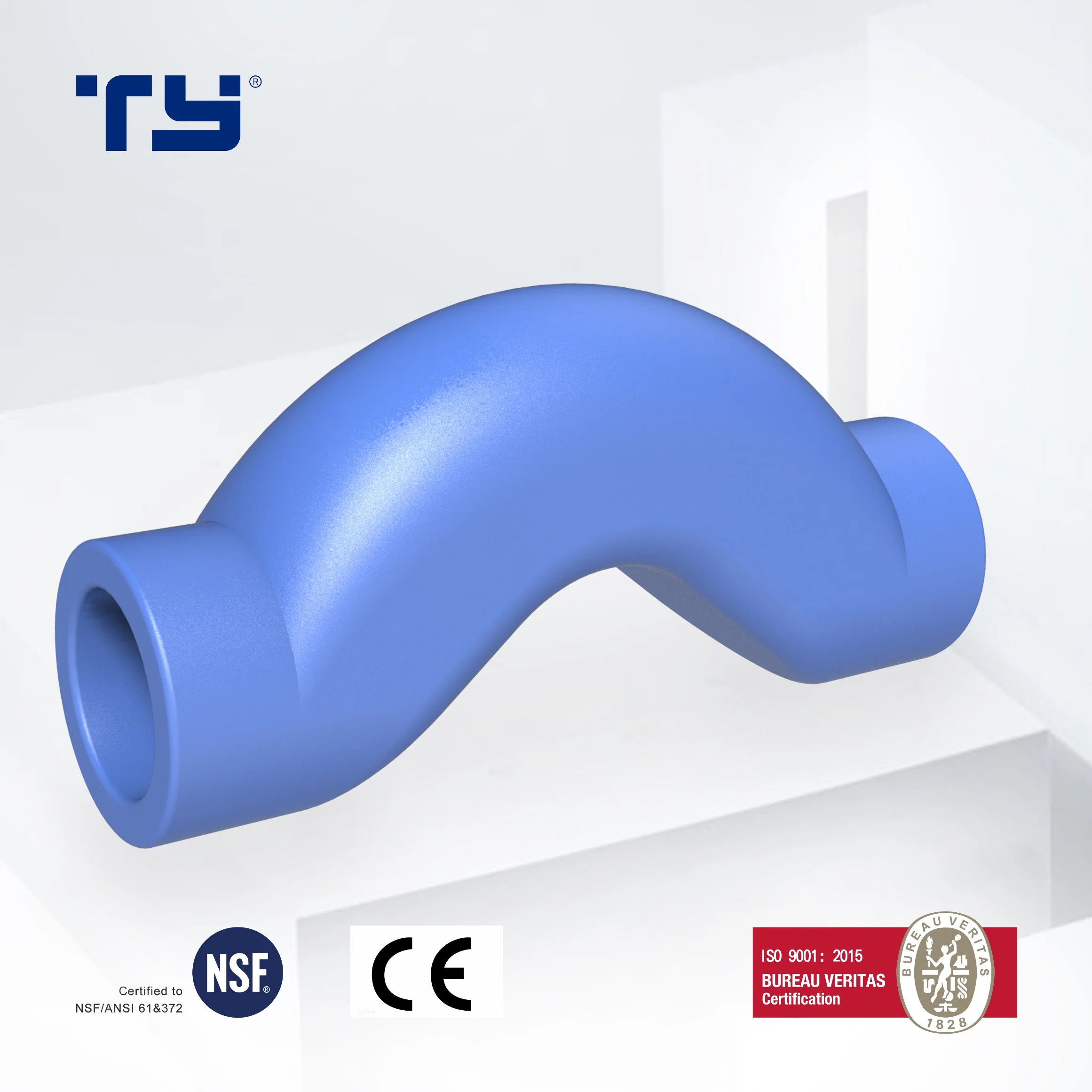 Bridge Blue PPR Plastic Fittings Standard for Supply Water Can Do OEM