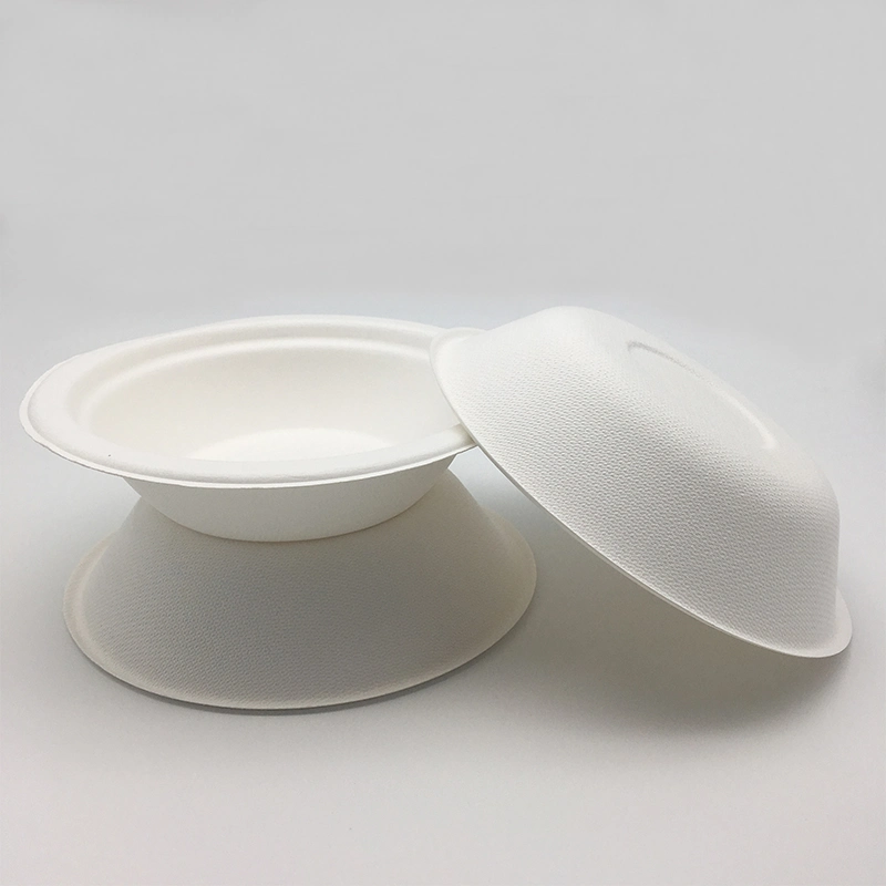 Sugarcane Bowl Frozen Microwave Biodegradable Degradable Bagasse Pulp Paper Bowls Sugarcane Tableware