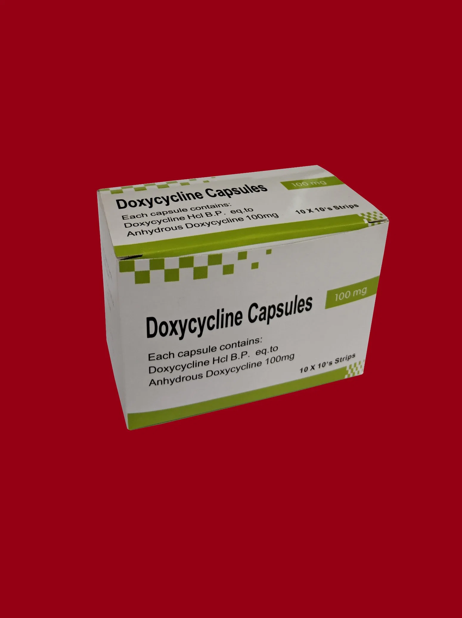 Cápsula de doxiciclina 100mg GMP