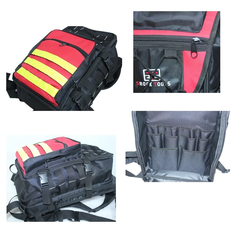 Business Computer Tool Bag Laptop Rucksack für Feuerwehrmann mit Reflektierendem Streifen