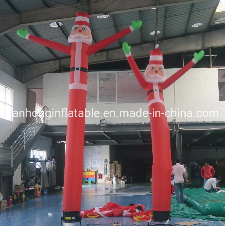 5m de la publicidad de navidad inflable con el ventilador de aire de bailarina