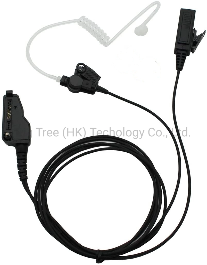 Surveillance Kit Tansparent Acoustic Tube Headset with Reinforced Cable for Kenwood Multi-Pins Radios