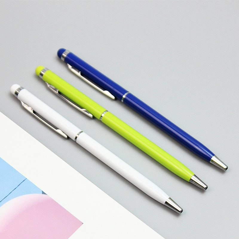 Office Supplies Advertising Ball Pen رخيصة 0.7مم معدنية قابلة للسحب قلم ذو سن كروي لقائمة قرطاسية للهدايا