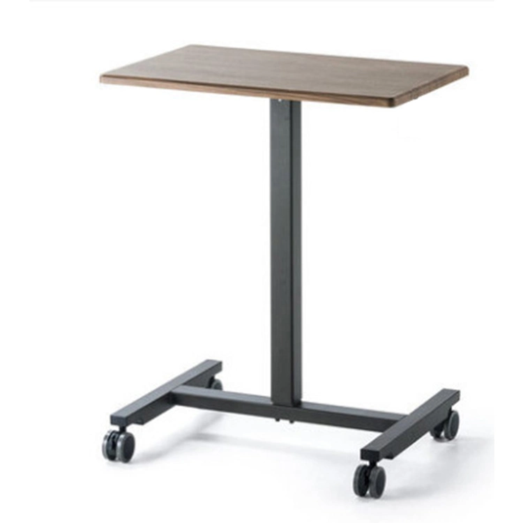 Mobile Gas Lifting Sit to Stand Desk with Wheels