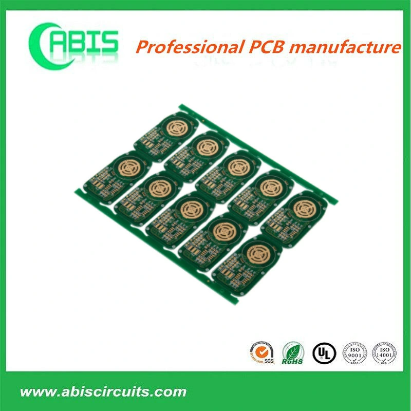 Multilayer Immersion Gold PCB Board with Gold Finger and Hard Gold Plating in Half Holes