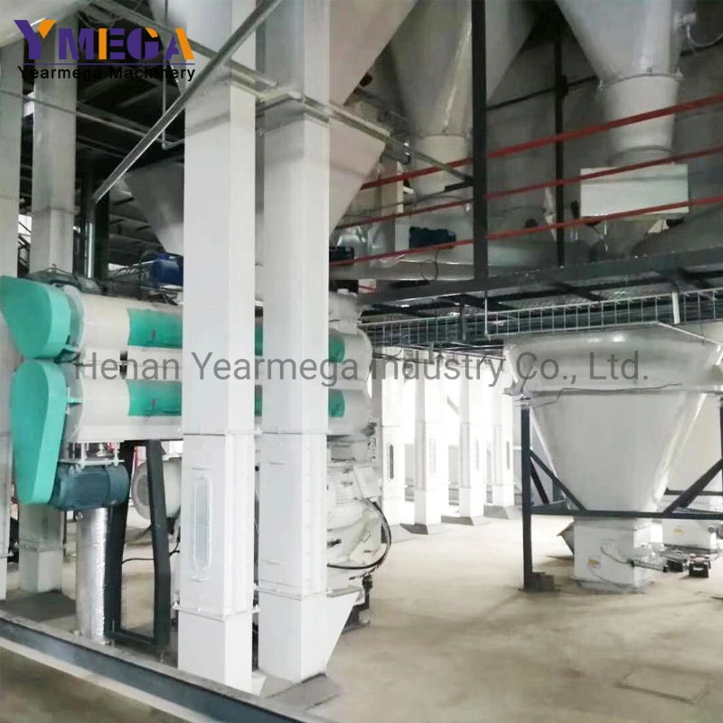 Automatic Animal Feed Production Machine Line Poultry Chicken Pig Cattle Livestock Feed Plant