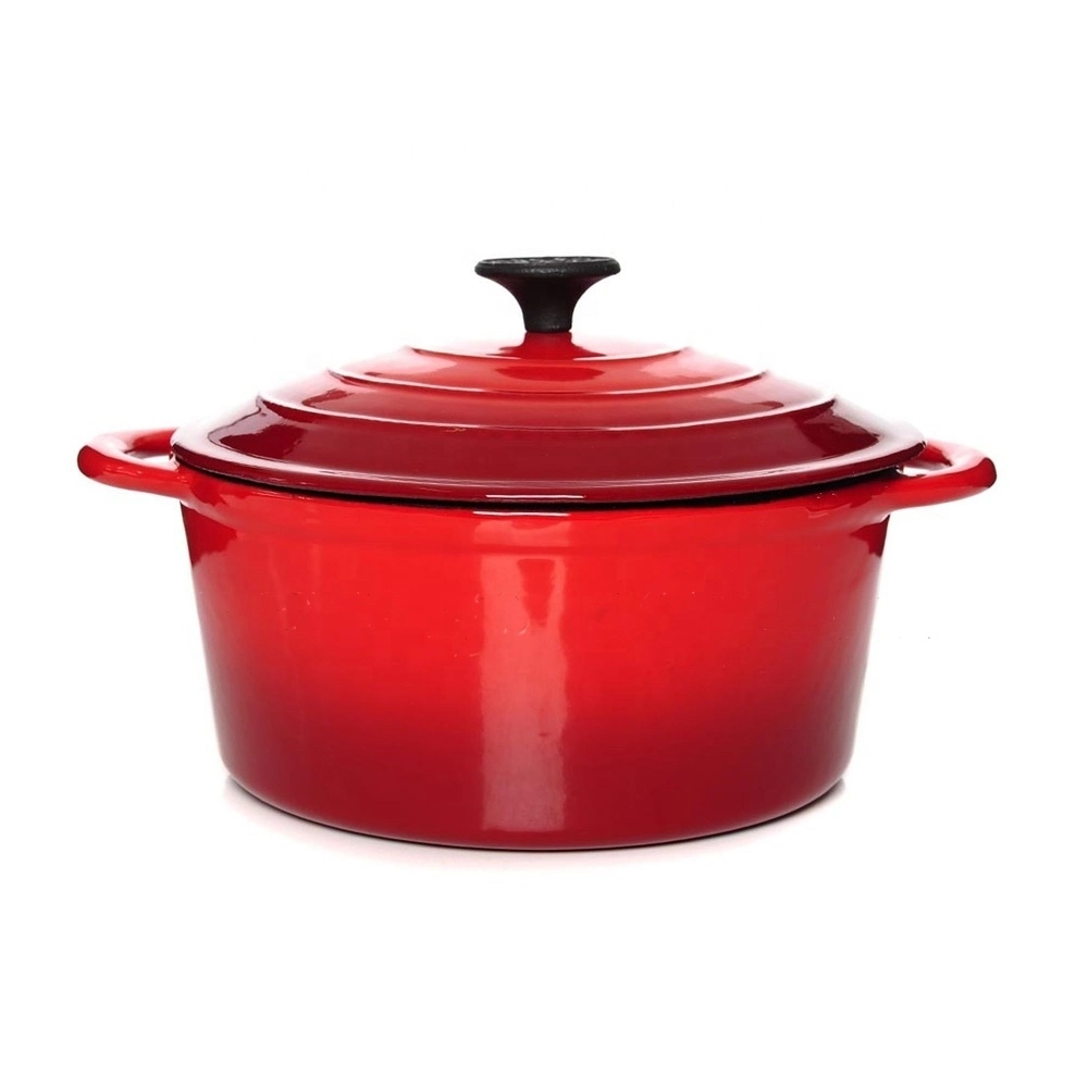 5qt Enamel Cast Iron Dutch Oven, Round Shape