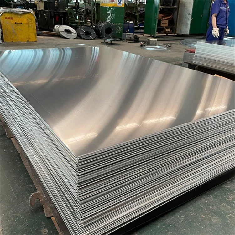 Sublimation Blank Aluminum Silvery White Glossy Custom Aluminum Sheet 1060 1100 3003 5052 5083 6061 6063 7075 Anodized Color Coated Extrusion Aluminum