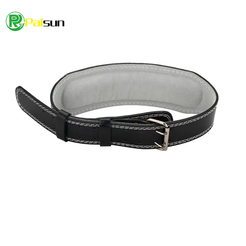 Popular Leather Sport Belt Gym Wrist Lifting Straps Protective Genuine Leather Gym Belt