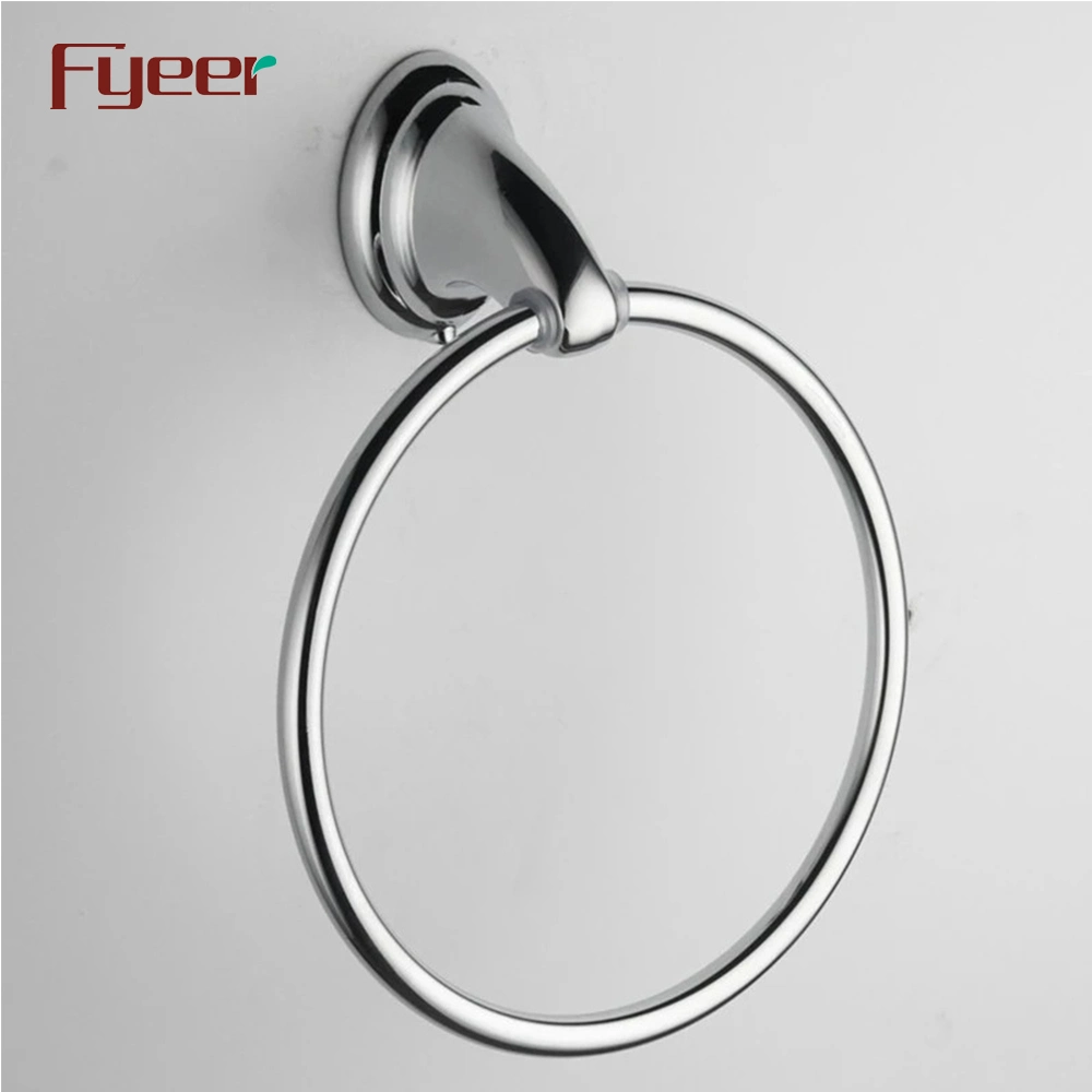 Fyeer 6 Piece Zinc Alloy Chrome Bathroom Accessory Set